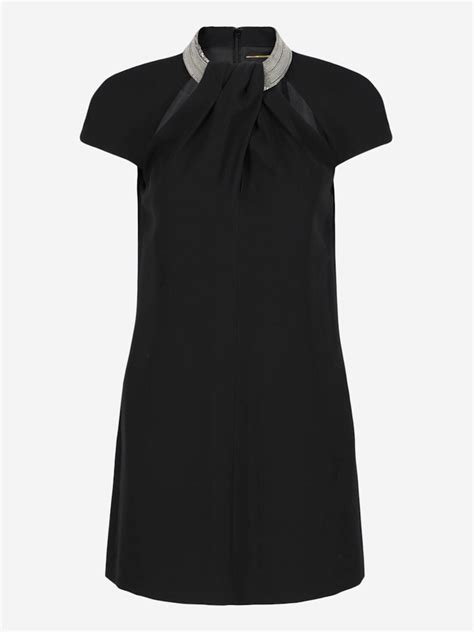 saint laurent midi dress